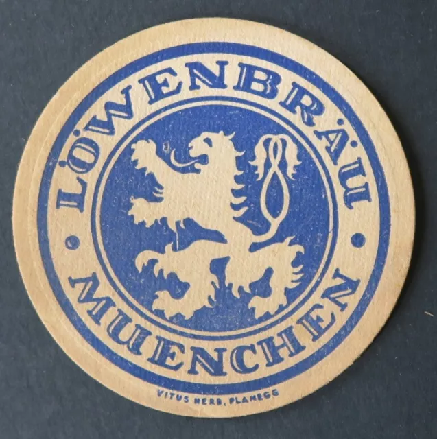 Sous-bock bière LOWENBRAU MUENCHEN Vitus Herb beermat Bierdeckel 24