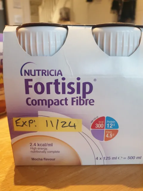 Nutrica Fortisip Compact Mocha Protein Drink - 125ml (4 Pack)