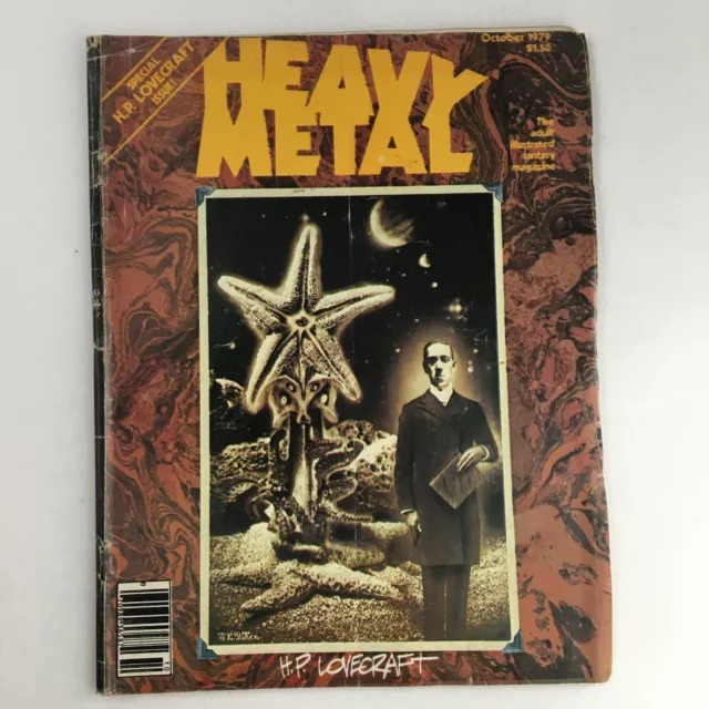 Heavy Metal Magazine October 1979 The Dunwich Horror by Breccia No Label