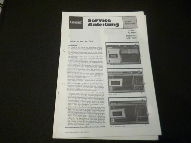 C5000 Schaltplan für Cassettengerät von GRUNDIG main image 0