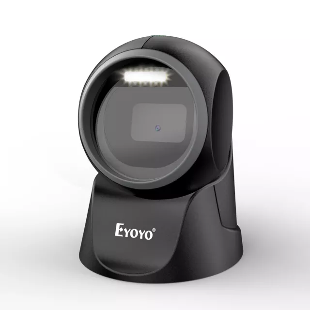 Eyoyo 1D 2D QR Code Barcode Scanner Automatic Sensing Scanning Hands-Free Reader