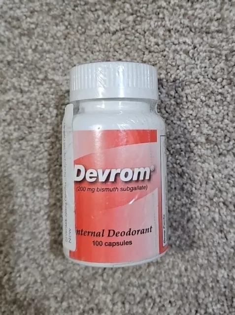 Parthenon Devrom Capsules - Deodorant for Internal use, 100 Capsules,  Newest Ex
