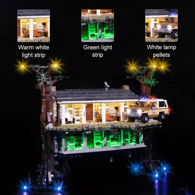 Vonado LED Light Set City Stranger Things The Upside Down Building Blocks 3