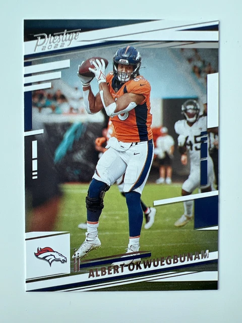 2022 Panini Prestige Football Albert Okwuegbunam Denver Broncos card