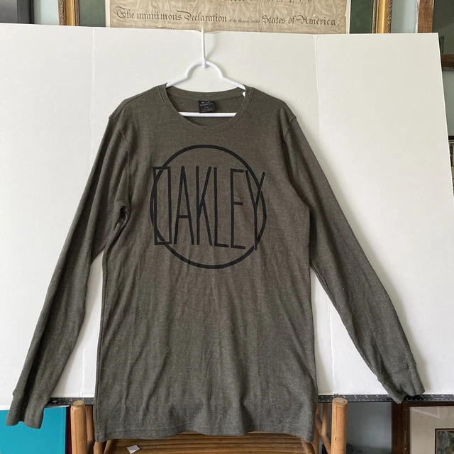 Oakley Men’s Graphic Print Long Sleeve Thermal  Crew Neck Shirt Size Large(I160)