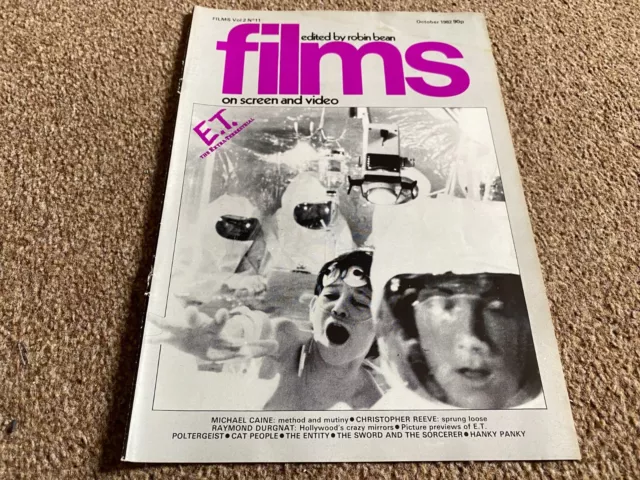 Flm7Films Magazine Cover Page 11X8 October 1982 E.t