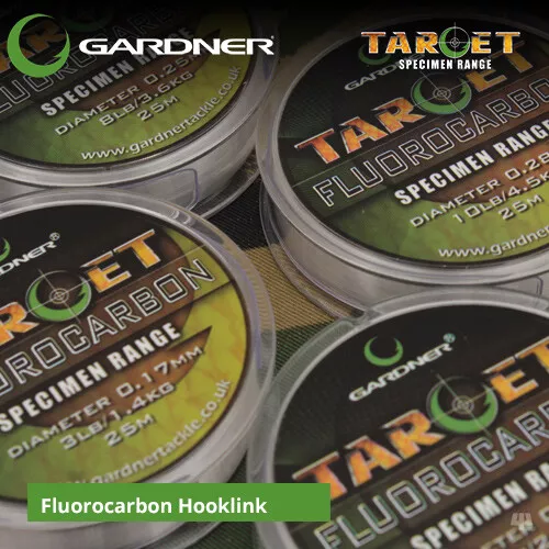 Gardner Tackle Target Fluorocarbon Hooklink - Carp Perch Barbel Coarse Fishing