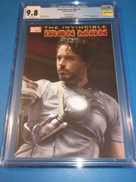 Invincible Iron Man #1 Great Downey Jr. Photo Variant CGC 9.8 NM/M Gem Wow