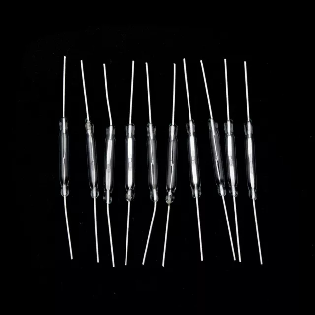 10Pcs 3*20mm Glass Magnetic Induction Reed Switch MagSwitch Normally Open JCEL