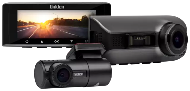 Uniden IGO CAM 90R - 4K Smart Dash Cam with FULL HD Rear View Camera and 3.16”