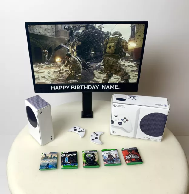 PERSONALISED COD Xbox Series S Gamers Cake Toppers | Childrens Adults Birthday