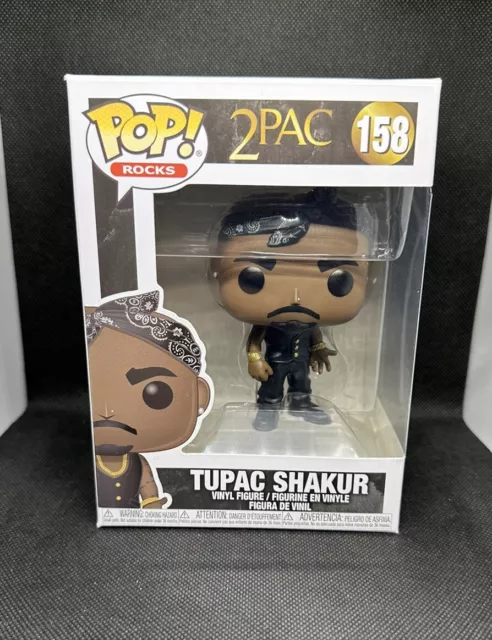 Funko POP! Tupac Shakur “2pac” Music Rocks Hip-Hop New In Box #158 - With Case