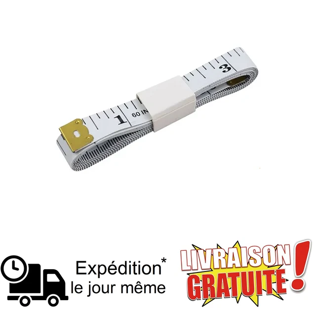 6 Mètres Ruban Rétractables 150cm - Double Face Cm/pouces - Souples, Pour Couture, Tailoring, Mesure Corporelle