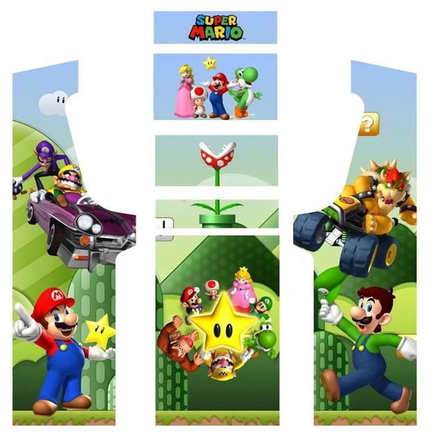 Stickers Mario pour Borne d'Arcade MAME | UK