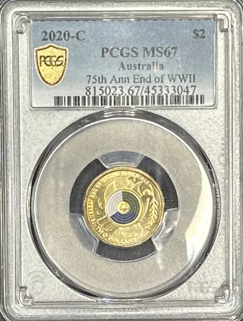 2020 $2 “C” Mint Mark 75th Anniversary End of WWII PCGS Grade MS67 $54.
