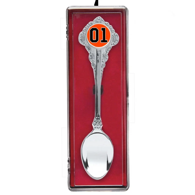 The Dukes Of Hazzard Car 01 Spoon Collectors Souvenir with hanging display case