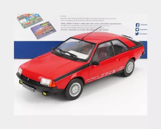 1:18 SOLIDO Renault Fuego Turbo Coupe 1980 Red SL1806401
