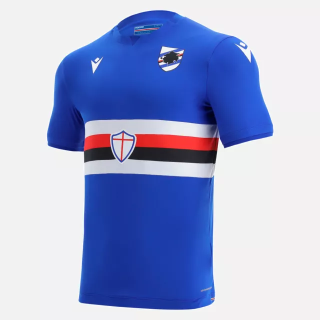 Men's 2021-22 UC Sampdoria Macron Home Soccer Football Jersey Shirt Select Size