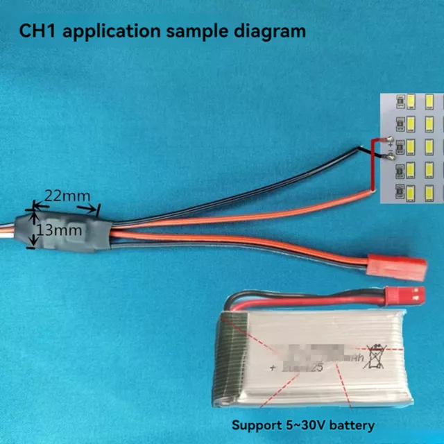 Für RC-Flugzeugmodell RC-Controller Elektronischer Schalter-Empfängerschalter 3