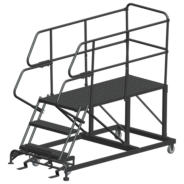 Ballymore Rolling Work Platform Overall Height 66 in Steps 3 Cap 800 lb