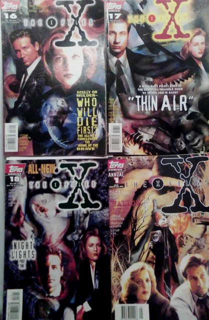 Topps Comics The X-files #16,17,18 Annual#1   1995