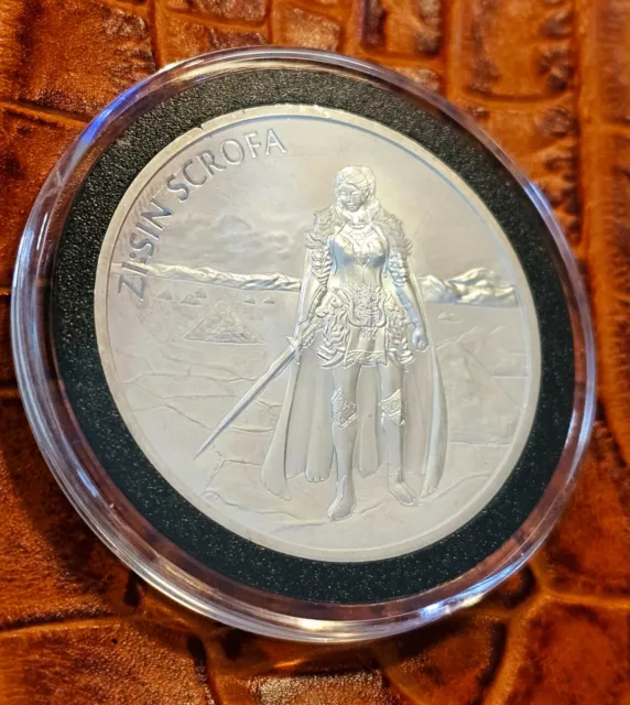 2019 South Korea 1 oz Silver ZI:SIN Scrofa KOMSCO BU in Capsule - Toning