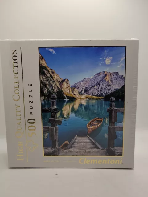 Clementoni Braies Lake 500 Pcs High Quality Puzzle Made In Italy NEW SEALED