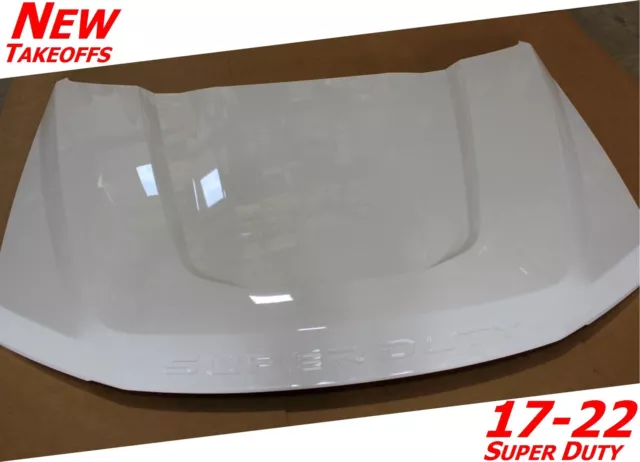 OEM Factory 2017-2022 SUPER DUTY Aluminum Truck Hood Oxford WHITE Ford Take Off