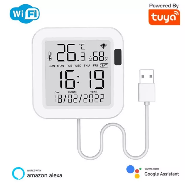 Tuya Smart WiFi Digital Sensor überwacht Temperatur und Luftfeuchtigkeit TH06