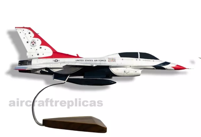 General Dynamics F-16D Fighting Falcon USAF Wood Model Plane - BIG