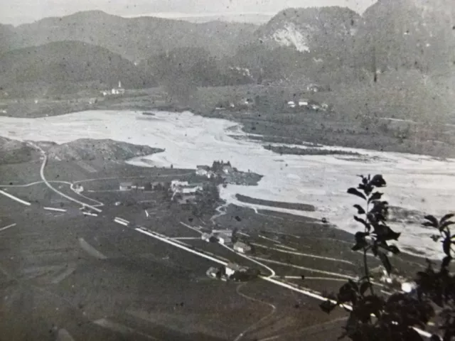 old photo album from 1925, holiday in feet, local views, view of Lech