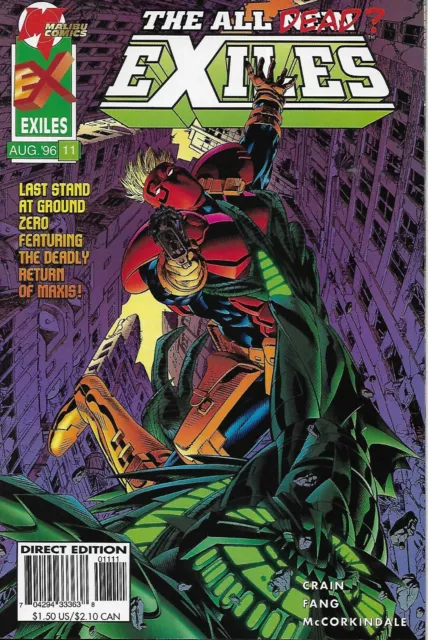 All New Exiles Comic 11 Cover A First Print 1996 Phil Crain Fang Marvel .
