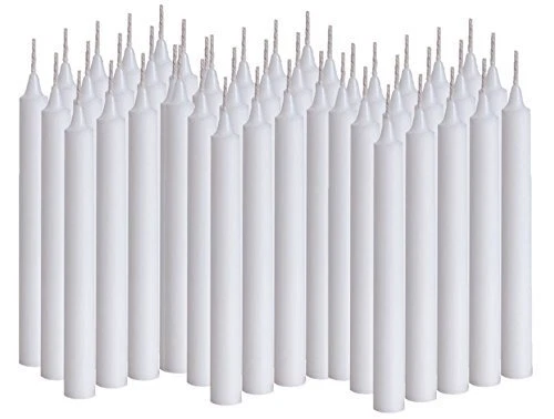 Chime Candles for Spells Rituals Birthday Party Congregation 100 White