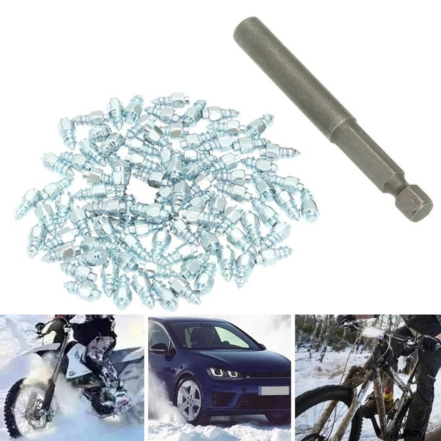 Goujons métalliques faciles à enlever pour pneus de roue hiver neige glace mot
