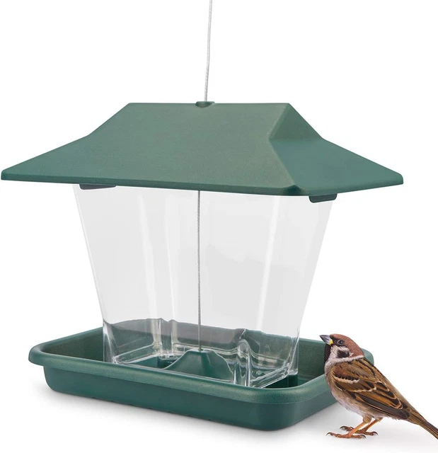 Hanging Bird House - Feeding Bowl for Birds with Landing Sites - Feeder, Feeding