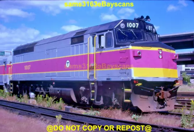 Original Slide Mbta F40Ph 1007 Boston Ma 1979