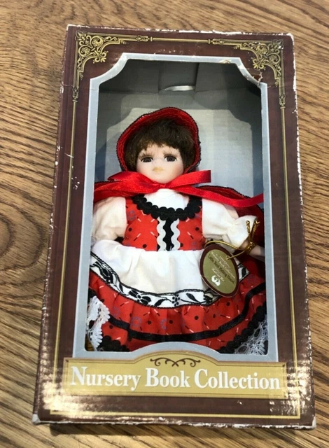 Nib Nursery book collection porcelain doll little red riding hood Barbara lee