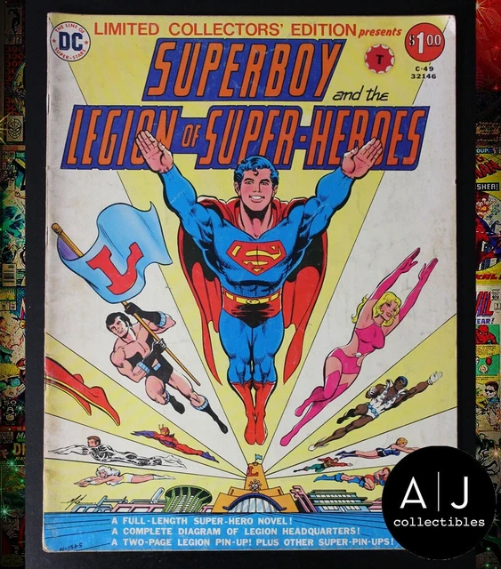 Limited Collectors/Treasury Ed. SUPERBOY/LEGION OF SUPER HEROES C-49 1976 VG 4.0