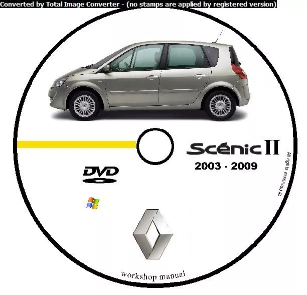 Renault Scenic Ii 2 2003 2009 Manuale Officina Workshop Manual Service Cd Dvd