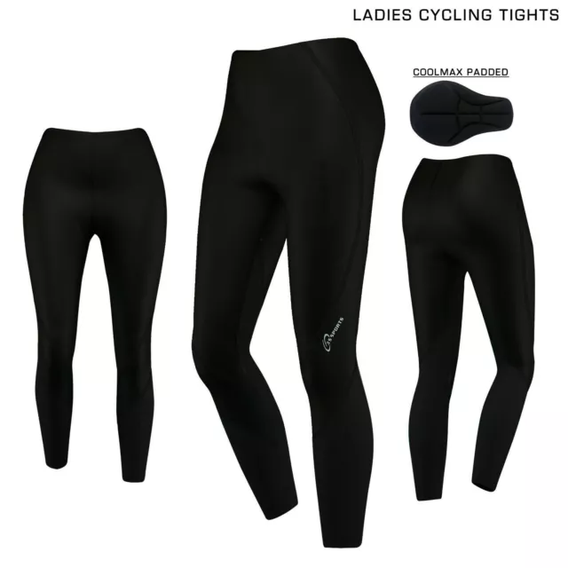 Ladies Cycling Tights Padded Winter Thermal Pants Women Cycle Bicycle Trousers