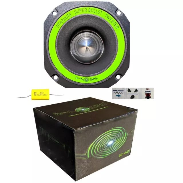 1 IPNOSIS IPT4401 driver bullet 150 watt rms + condensatore e 3 sticker omaggio