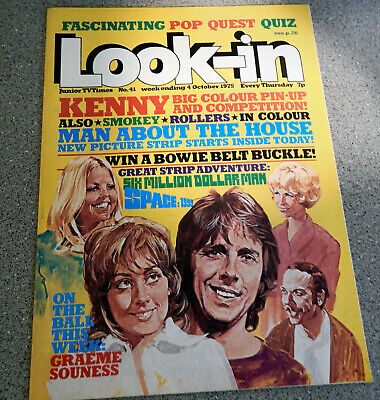Look- In Magazine No 41, 4Th Oct 1975.Man About The House Cover  Vgc.ref Bag V2