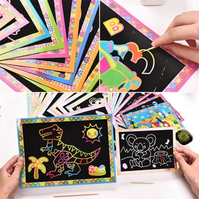 Educational Cartoon Painting Doodling Graffiti Coating Drawing Scratch Book