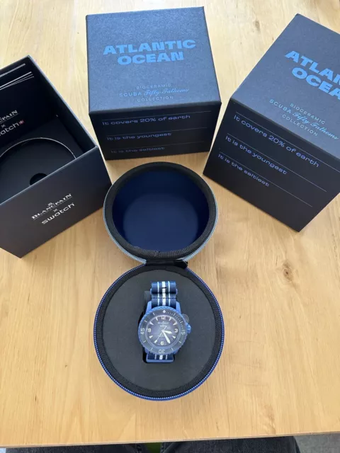 Swatch x Blancpain Bioceramic Scuba Fifty Fathoms | ATLANTIC OCEAN | Neu & OVP