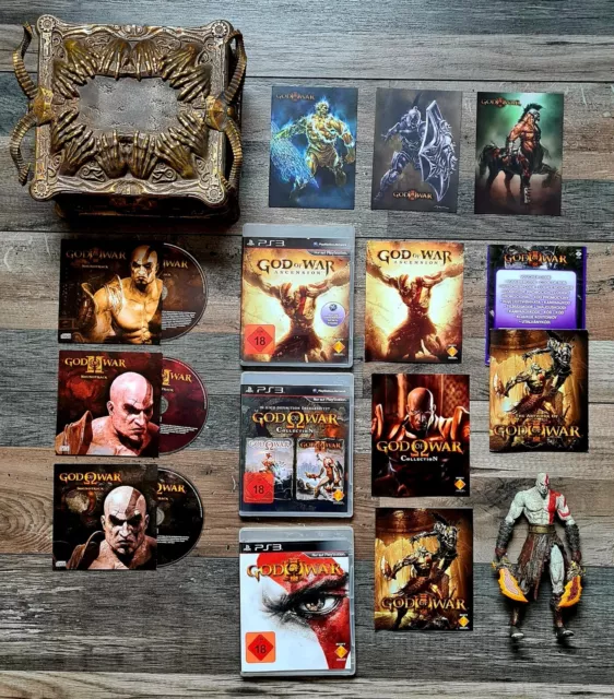 God Of War Trilogy Limited Ultimate Collectors Edition + Neca Kratos Figur PS3