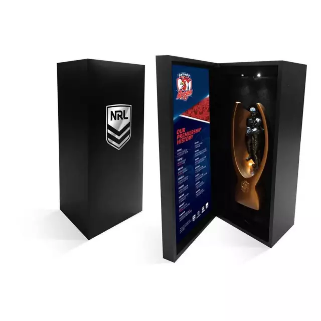 Sydney Roosters Premiership History Official Replica NRL Mini Trophy in Box