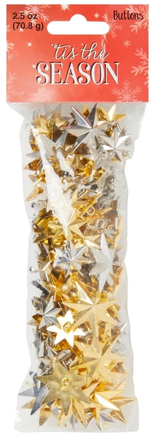 Blumenthal Favorite Hallazgos Gran Bolsa de Botones - Estrellas Metálicas -59023060