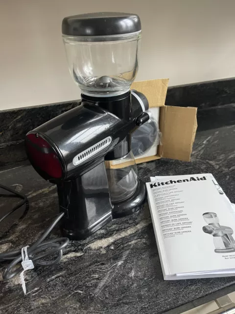 KITCHEN AID ARTISAN RARE BLACK RETRO BURR GRINDER Excellent Condition