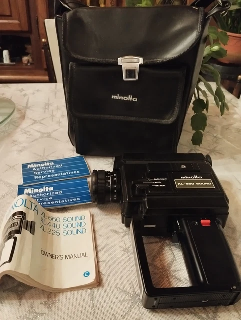 Caméscope Vintage Minolta XL-SOUND 42 – Pour Pièces Avec Sac Et Micro