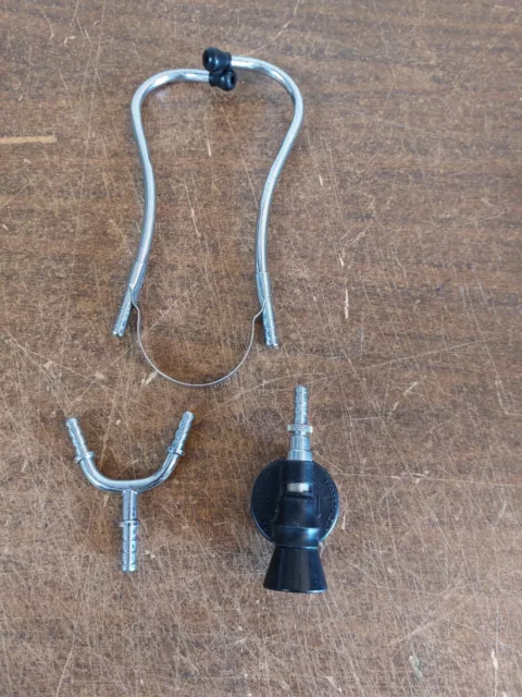 Vintage Fleischer Dual B-D Stethoscope parts lot